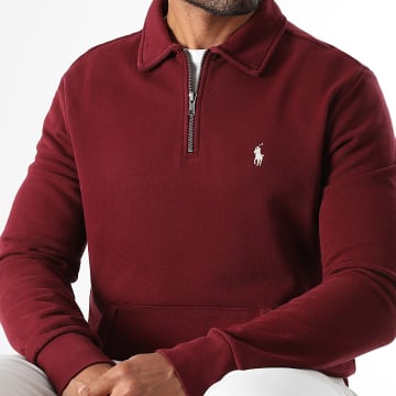 Polo Ralph Lauren - Sudadera Original Player Zip Neck Burdeos