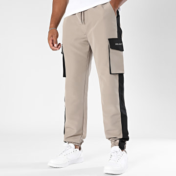 PXP - Pantalon Cargo A Bandes 2544184 Beige Noir