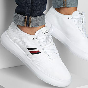 Tommy Hilfiger - Modern Lightcup Knit 5528 Zapatillas blancas