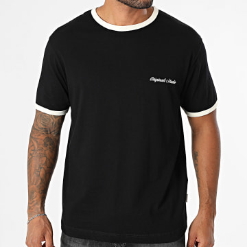 Jack And Jones - Norrebro Ringer Tee Zwart