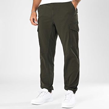 Jack And Jones - Paul Flake Slim Khaki Green Cargo Broek