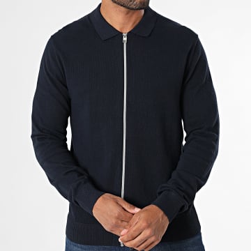 JJREBEL - Cardigan con zip Callum Navy