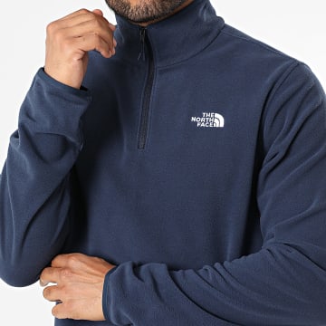 The North Face - Felpa Glacier Fleece con collo a cerniera A8D0Q Blu navy