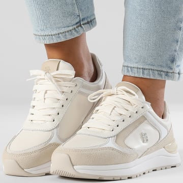 Tommy Hilfiger - Baskets Femme Casual Fashion Runner Leather 8832 Classic Beige
