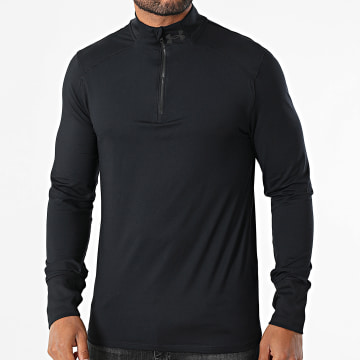 Under Armour - Launch Pro Long Sleeve Zip Neck Tee Shirt 1379288 Black
