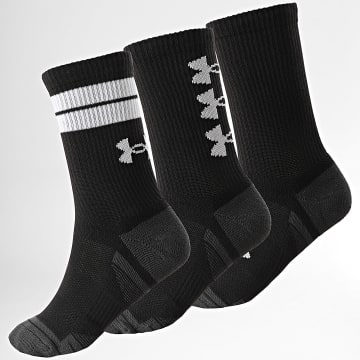 Under Armour - 3 Pairs Of Socks 1379515 Black Grey Charcoal White