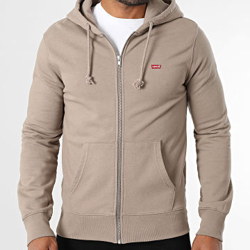 Levi's - Felpa con cappuccio e zip 34584 Beige scuro