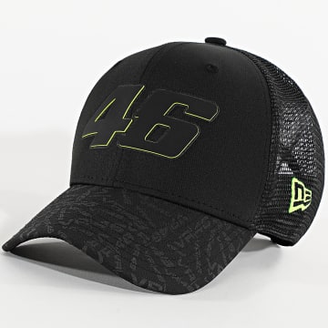 New Era - 9Seventy VR46 Trucker Cap 60684906 Nero Grigio Antracite Giallo Fluorescente