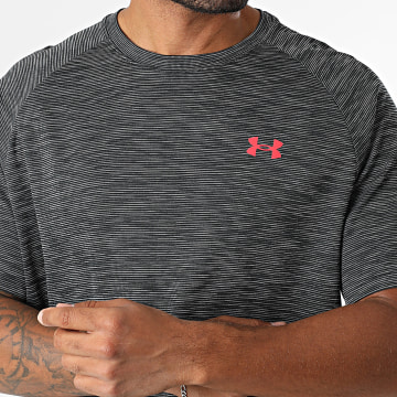 Under Armour - Tee Shirt Loose Fit Tech Textured 1382796 Gris Anthracite Chiné
