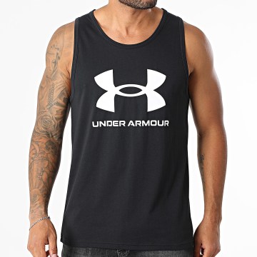 Under Armour - Sportstyle Logo tanktop 1382883 Zwart