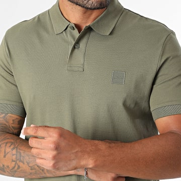 BOSS - Polo de manga corta Slim Passenger 50507803 Verde caqui