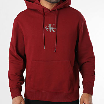 Calvin Klein - Sweat Capuche 243G Bordeaux