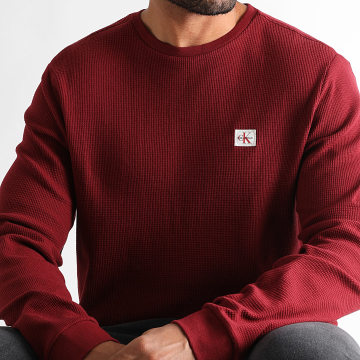 Calvin Klein - Sweat Crewneck Waffle M217 Bordeaux