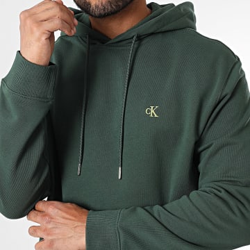 Calvin Klein - Sudadera con capucha 297G Verde oscuro