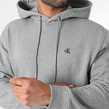 Calvin Klein - Sweat Capuche 297G Gris Chiné