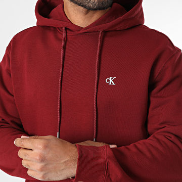 Calvin Klein - Sweat Capuche 297G Bordeaux