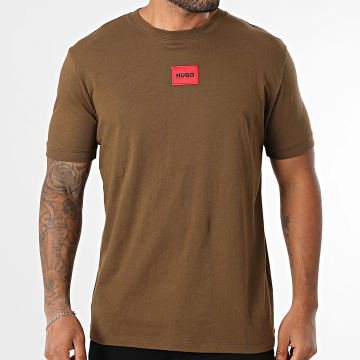 HUGO - Tee Shirt Diragolino 50447978 Marron
