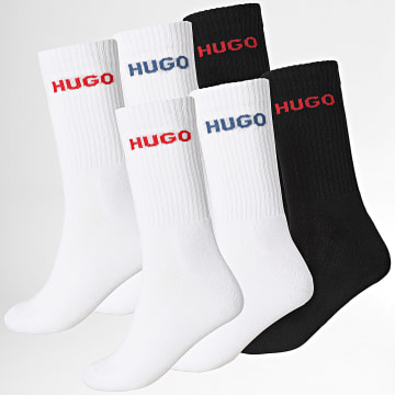HUGO - Lot De 6 Paires De Chaussettes 50510187 Blanc Noir