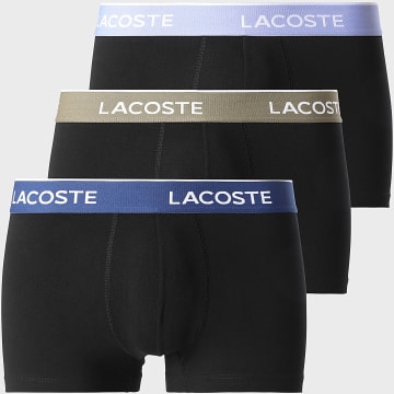 Lacoste - Lot De 3 Boxers Classic Noir