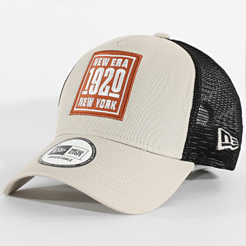 New Era - Casquette Trucker Patch 60691077 Beige Noir
