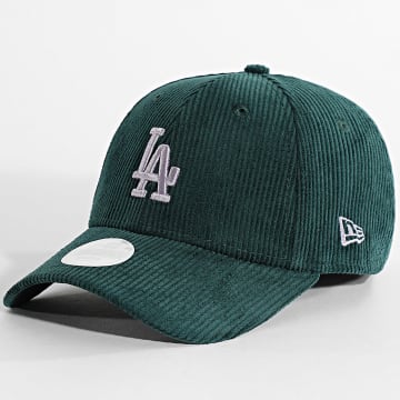 New Era - Gorra de canalé para mujer 9Forty LA Dodgers 60691358 Verde oscuro