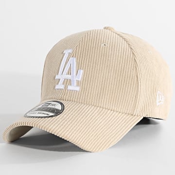 New Era - 39Thirty LA Dodgers Fitted Ribbed Cap 60691232 Licht beige