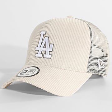 New Era - Casquette Trucker Côtelée LA Dodgers 60691237 Beige Clair