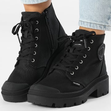 Palladium - Stivali Donna Pallabase Twill 96907 Nero