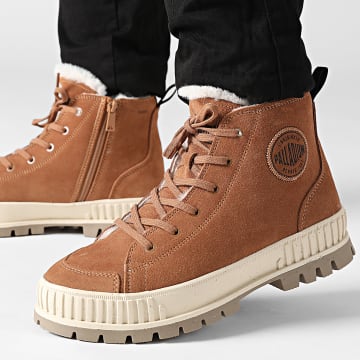 Palladium - Stivali Pallashock Zip Warm 74353 Mogano