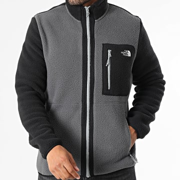 The North Face - Veste Zippée Polaire Yumiori A883R Gris Anthracite Noir