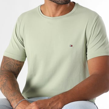 Tommy Hilfiger - Tee Shirt Slim Stretch 0800 Vert Clair