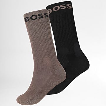 BOSS - Lot De 2 Paires De Chaussettes 50469747 Marron Noir