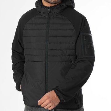 BOSS - Chaqueta Urbanex con capucha y cremallera 50541032 Negro