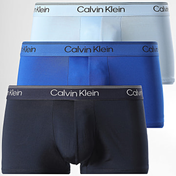 Calvin Klein - Set di 3 boxer 4409 Azzurro Royal Blue Navy