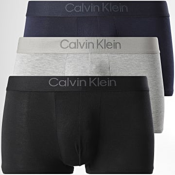 Calvin Klein - Conjunto de 3 boxers 4192 Heather Grey Navy Black