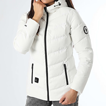 Comme Des Loups - Doudoune Capuche Chauffante Femme Amel Blanc
