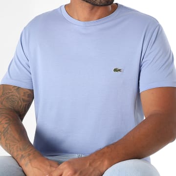 Lacoste - Tee Shirt Logo Brodé Crocodile Regular Fit Lilas