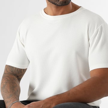 LBO - Tee Shirt Regular Fit Texturé 2196 Blanc