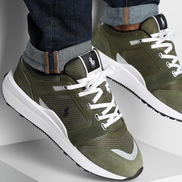 Polo Ralph Lauren - Baskets Train 89 Olive White
