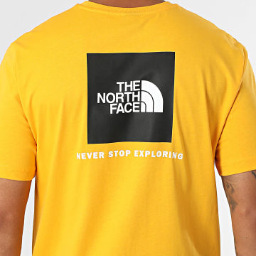 The North Face - Box Tee Shirt A87NP Mosterdgeel