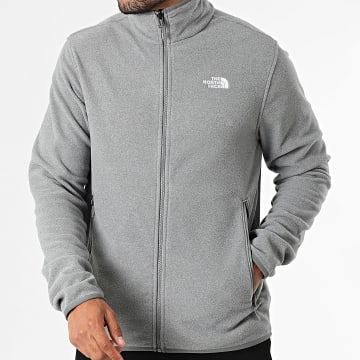 The North Face - Veste Polaire Zippée Glacier Fleece A8D0R Gris