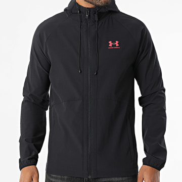 Under Armour - Cortaviento elástico UA Vibe Woven 6003001 Negro Rojo