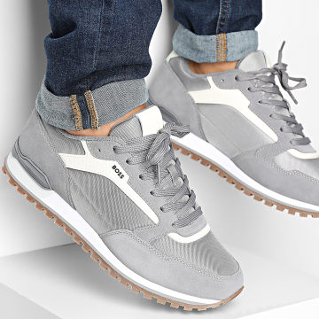 BOSS - Scarpe da ginnastica Parkour Runner 50523221 Grigio medio