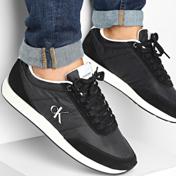 Calvin Klein - Baskets Retro Runner Essential Mix 1361 Black Bright White