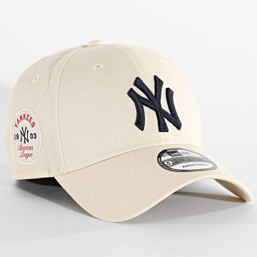 New Era - MLB Side Patch 9Forty NY Yankees Cap 60691283 Licht beige