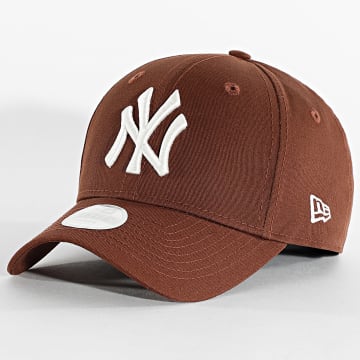 New Era - Gorra de mujer 9Forty League Essential NY Yankees 60691386 Marrón