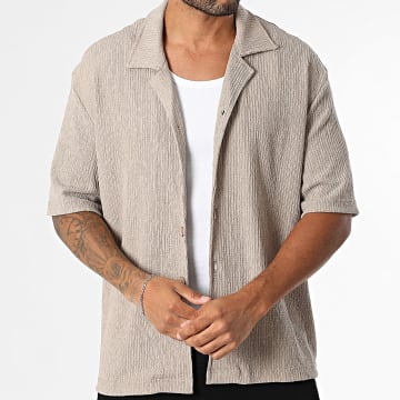 ADJ - Hemd Kurzarm Texturiert 508 Beige