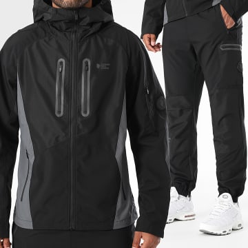 Comme Des Loups - Utah Trainingsanzug Schwarz Grau Anthrazit Reflektierend