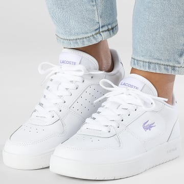 Lacoste - Baskets Femme Court Ace 225 White Light Purple
