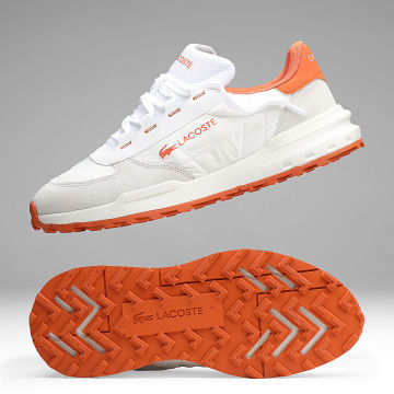 Lacoste - Baskets Elite Active Evo 225 White Orange